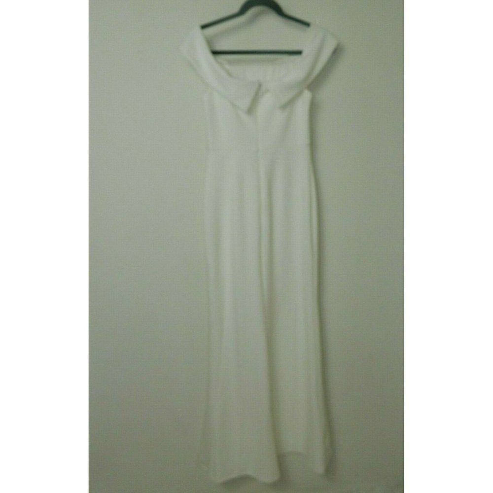 Lulu’s Dress Song of Love White Off-the-Shoulder Maxi Dress